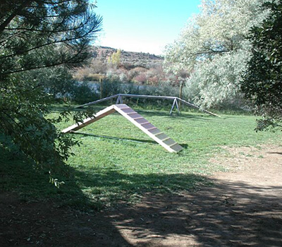 Yard with Equipment